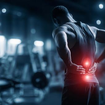 健康問題、腰痛の写真