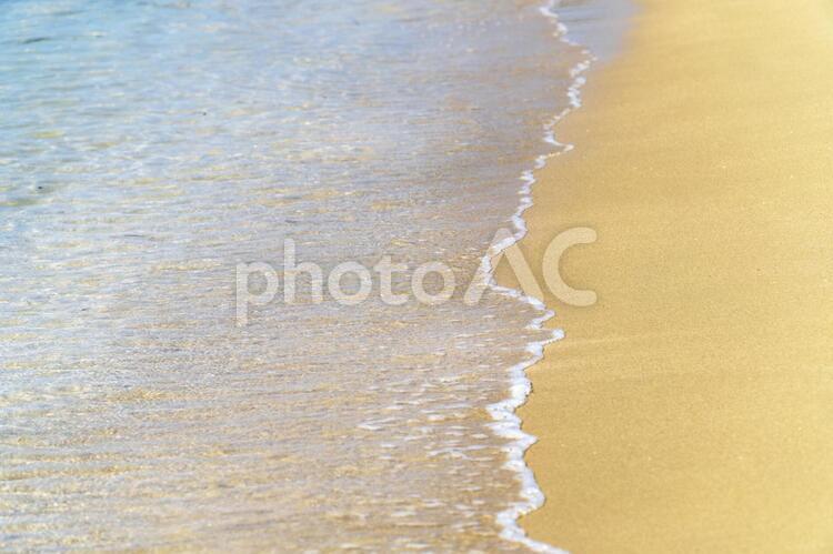 海 005　波と砂浜 海,砂浜,夏の写真素材