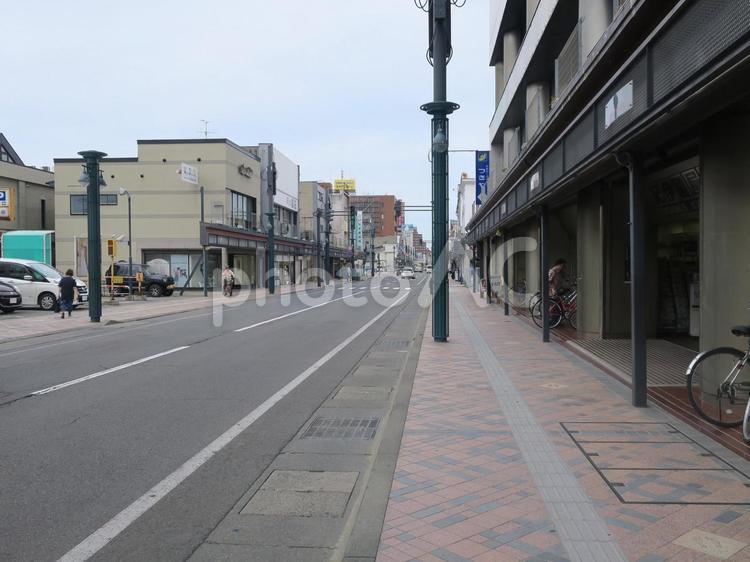 弘前 土手町商店街 青森県,弘前市,土手町商店街の写真素材