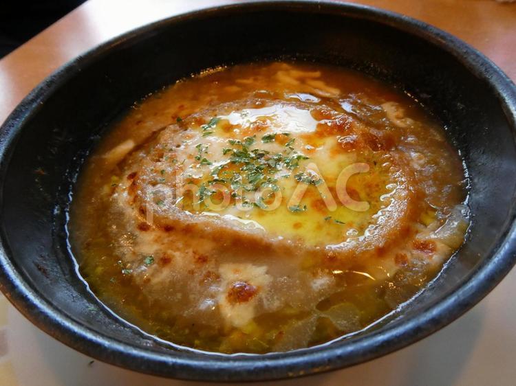 ファミレスのグラタンスープ グラタンスープ,グラタン,スープの写真素材