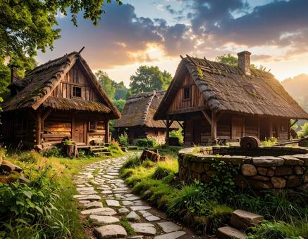 廃墟の村 廃墟の村の写真