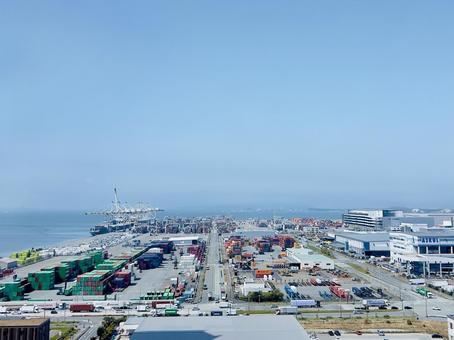 湾岸エリア 湾岸,埠頭,港の写真素材