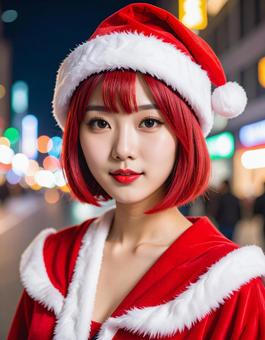 地雷系女子・サンタコスの憂鬱な彼女 地雷系女子・サンタコスの憂鬱な彼女 地雷系女子,サブカルチャー,アニメの写真素材