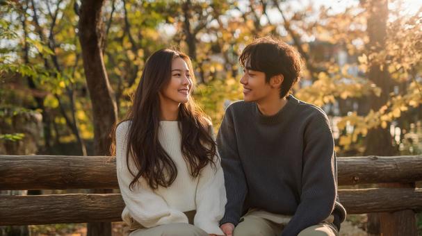 和やかな時間を過ごす二人の写真