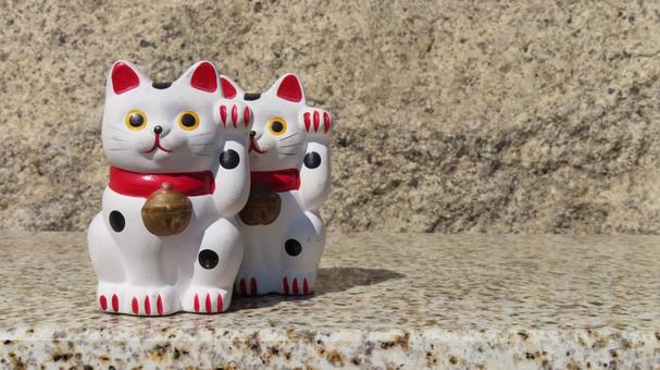 招き猫 招き猫 招き猫,縁起物,置物の写真素材