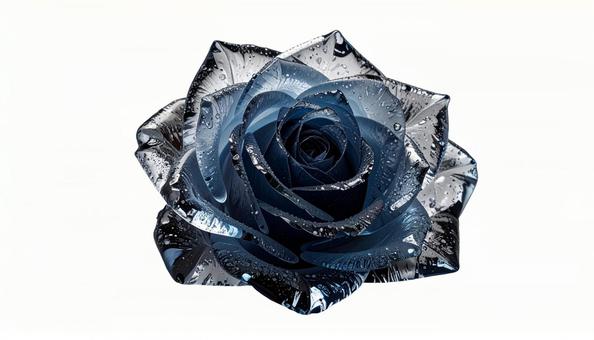 氷の薔薇のクローズアップ(背景透過) 氷の薔薇のクローズアップ(背景透過)の写真