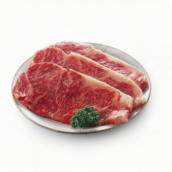サーロインステーキ用牛肉 皿盛り サーロインステーキ用牛肉 皿盛りの写真
