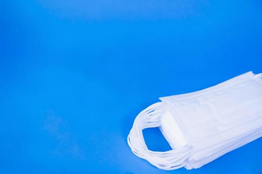 Simple mask on blue background, JPG Simple mask on blue background, JPG