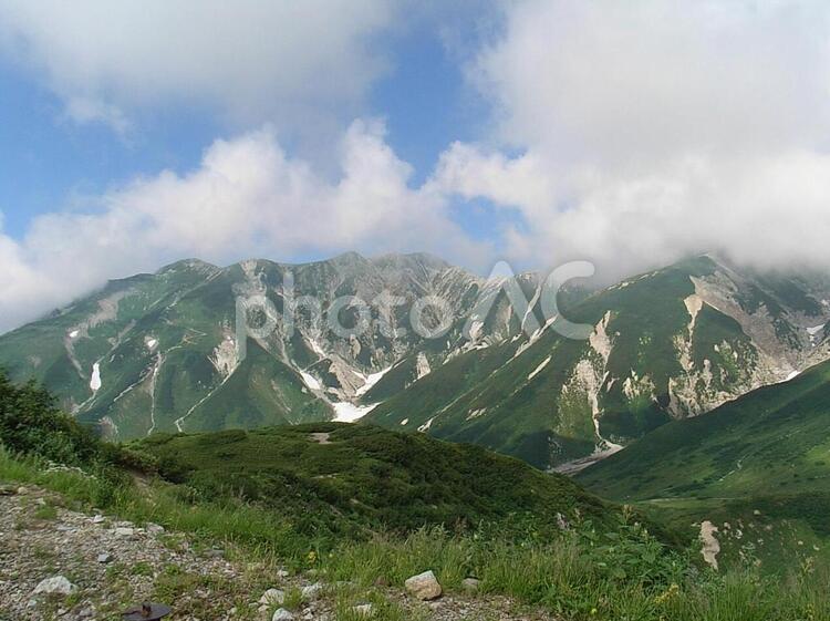 日本　北アルプス　立山 立山,北アルプス,日本の写真素材