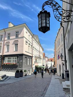 タリンの街並み tallinn,croatia,タリンの写真素材