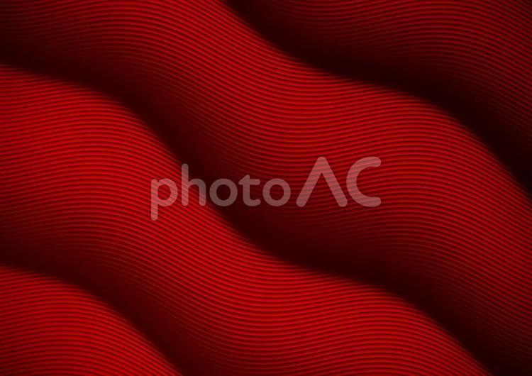 赤色の波線の有る背景画像 赤,レッド,うねりの写真素材
