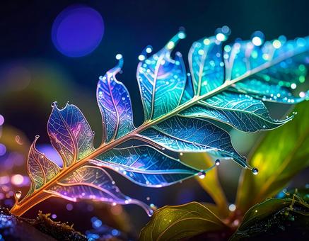 虹色の幻想的な昆布 虹色の幻想的な昆布の写真
