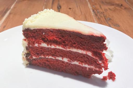 レッドベルベットケーキ レッドベルベットケーキ,ケーキ,甘いの写真素材