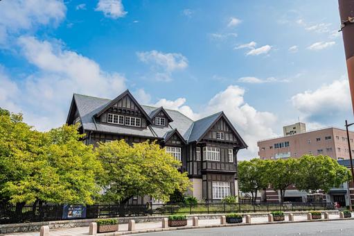 福岡県　門司港レトロの美しい建築と街並み 門司港レトロ,北九州,福岡の写真素材