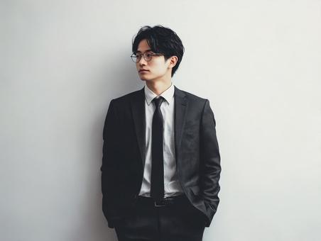 クールな男性ビジネスマンのポートレート クールな男性ビジネスマンのポートレートの写真