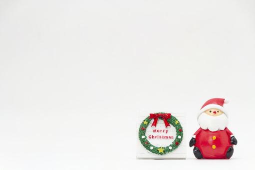 クリスマス　サンタとメリークリスマス クリスマス,冬,サンタクロースの写真素材