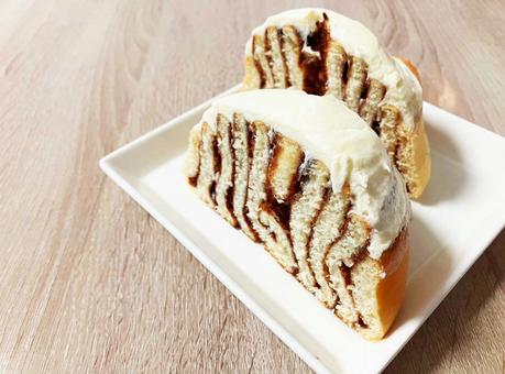 美味しそうなシナモンロール シナモンロール,ロールパン,パンの写真素材