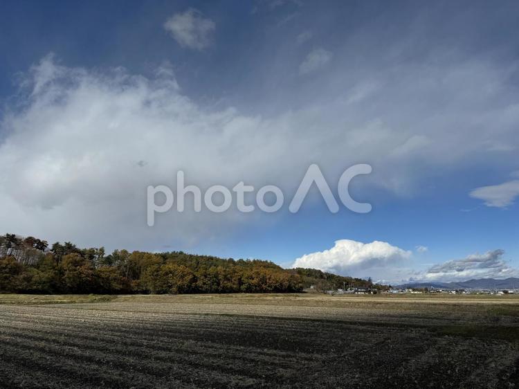 晩秋の長野県塩尻市 秋,晩秋,塩尻市の写真素材