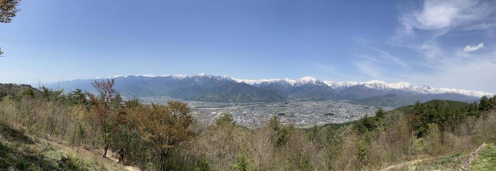 北アルプスの山並み 北アルプスの山並み 北アルプス,山岳,パノラマの写真素材