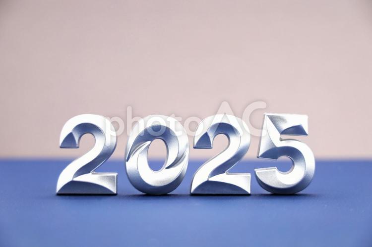 ２０２５年の文字素材 お正月,2025,年賀状の写真素材