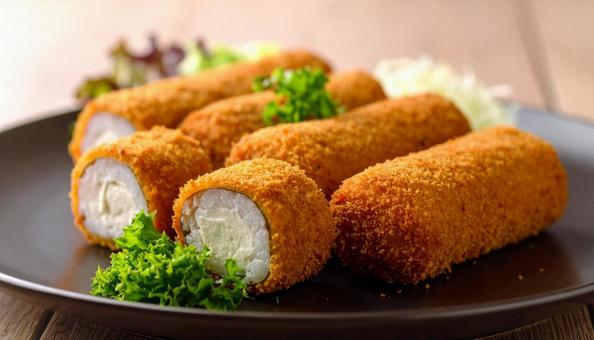 揚げ物 シソ巻き 揚げ物 シソ巻きの写真