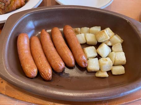 ソーセージとポテト ソーセージとポテトの写真