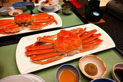 京丹後 カニ尽くし カニ,カニ料理,カニ尽くしの写真素材