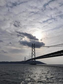 明石海峡大橋 明石海峡大橋,橋,舞子の写真素材