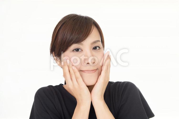 女性　スキンケア　エイジングケア スキンケア,美容,保湿の写真素材