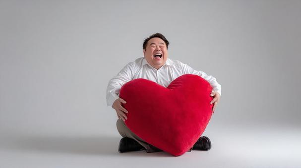 ぬいぐるみと一緒に最高の笑顔 ぬいぐるみと一緒に最高の笑顔の写真