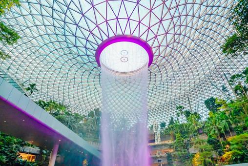 【シンガポール】ジュエル チャンギ空港 シンガポール,ジュエル,チャンギ空港の写真素材
