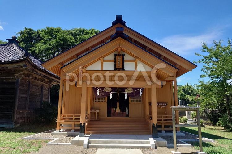 新潟県-五智白山神社 五智白山神社,白山神社,神社の写真素材