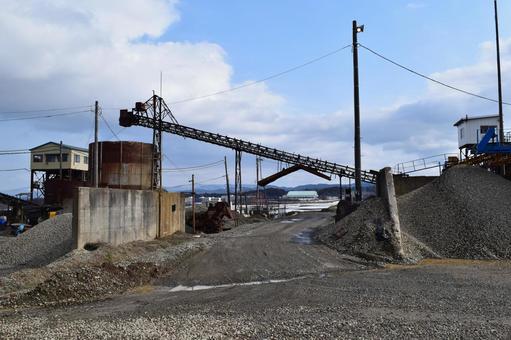 砕石工場 建設資材の生産現場 砕石工場,採石工場,砕石場の写真素材
