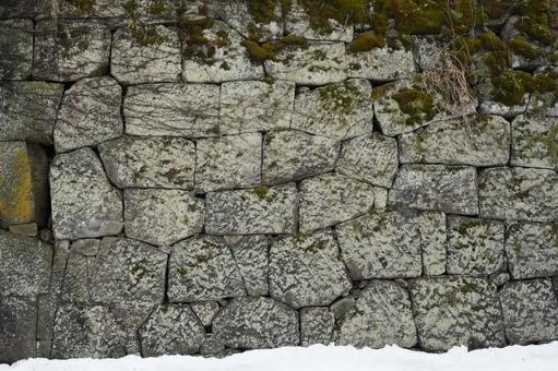 鶴ヶ城の石垣 鶴ヶ城の石垣の写真