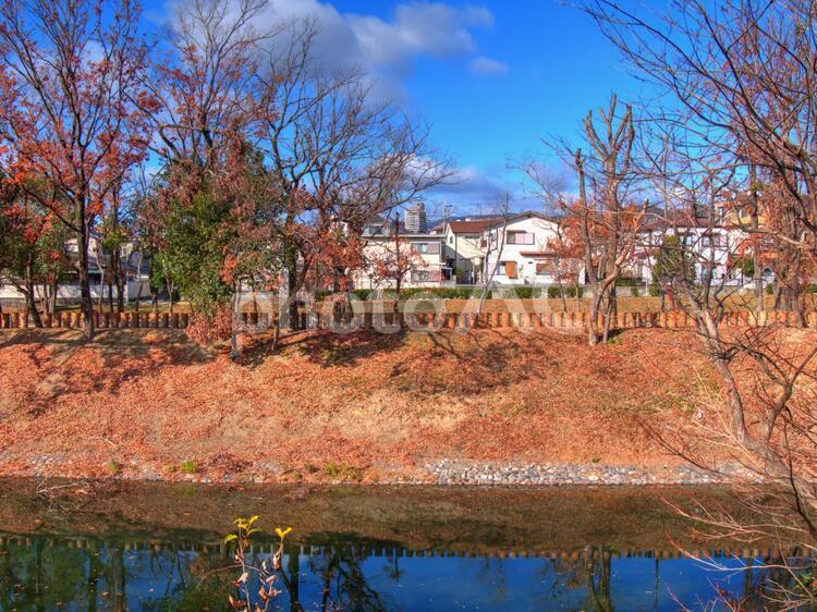 今城塚古墳の堀 古墳,ピクニック,歴史の写真素材