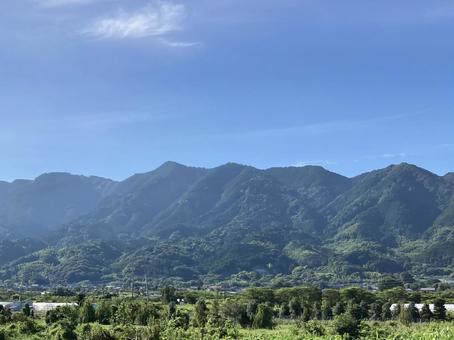 Photo, blue sky, sky, mountain, 