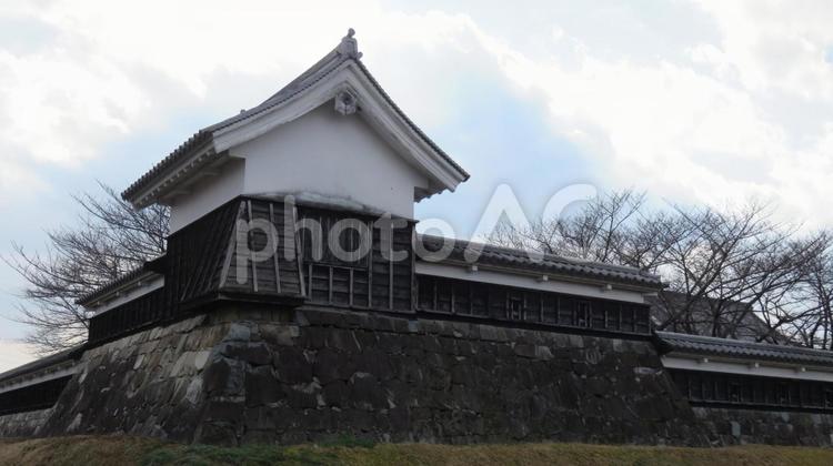 勝龍寺城　模擬隅櫓　勝竜寺城公園 勝龍寺城,勝竜寺城,細川藤孝の写真素材