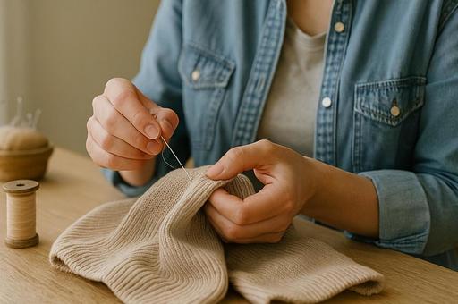 エコな暮らし。洋服のリペア エコな暮らし。洋服のリペアの写真