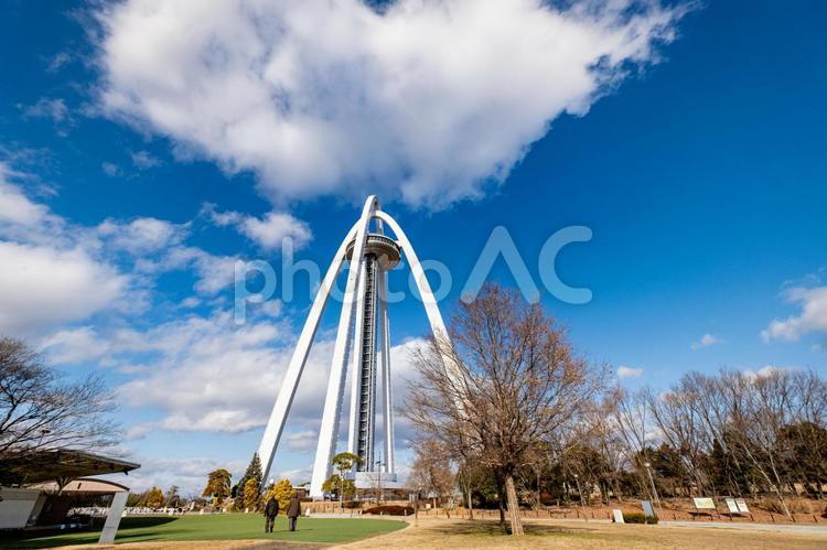 ［愛知県一宮市］国営木曽三川公園 国営木曽三川公園,138タワーパーク,木曽三川公園の写真素材