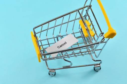 買い物をキャンセルするイメージ 買い物をキャンセルするイメージの写真
