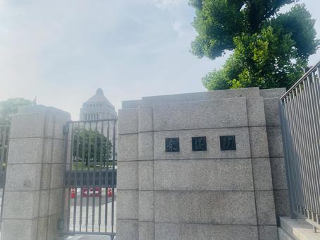 衆議院　門　国会議事堂 国会議事堂,門,正門の写真素材