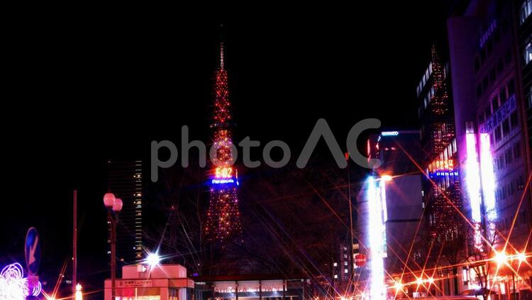 ホワイトイルミネーションの札幌 ホワイトイルミネーション,イルミネーション,イベントの写真素材