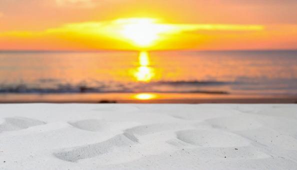 サンセットビーチ 南国の夕景 サンセットビーチ 南国の夕景の写真