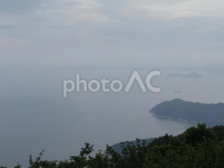 瀬戸内海の島々3 瀬戸内海,海,空の写真素材