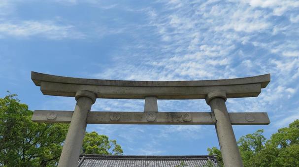 桑名宗社 春日神社 境内の風景 桑名宗社 春日神社 境内の風景の写真