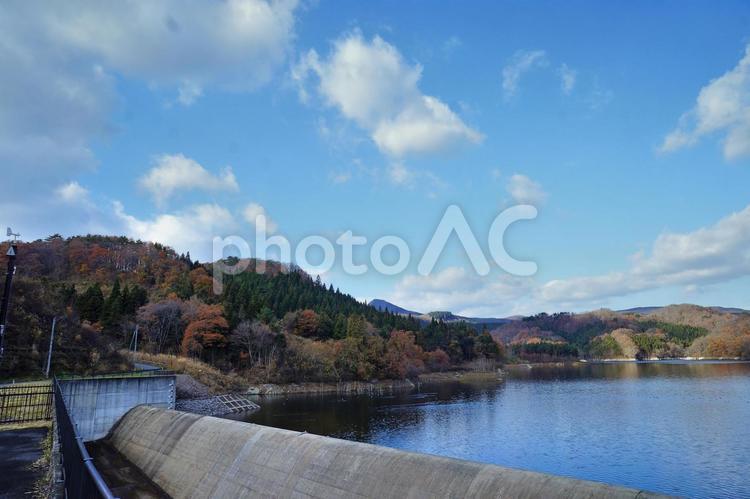 ダムの風景 風景,景色,絶景の写真素材