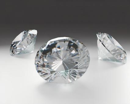 輝くダイヤモンドの白背景３Dレンダリング ダイアモンド,宝石,ダイヤモンドの写真素材