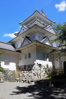 ７月下旬の大垣城の天守 大垣城,天守,城の写真素材