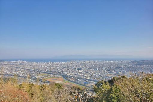 景色のいい公園 景色のいい公園 草,木,日本の写真素材