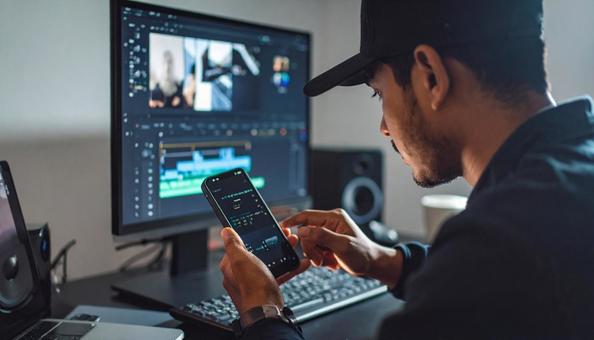 動画編集の写真
